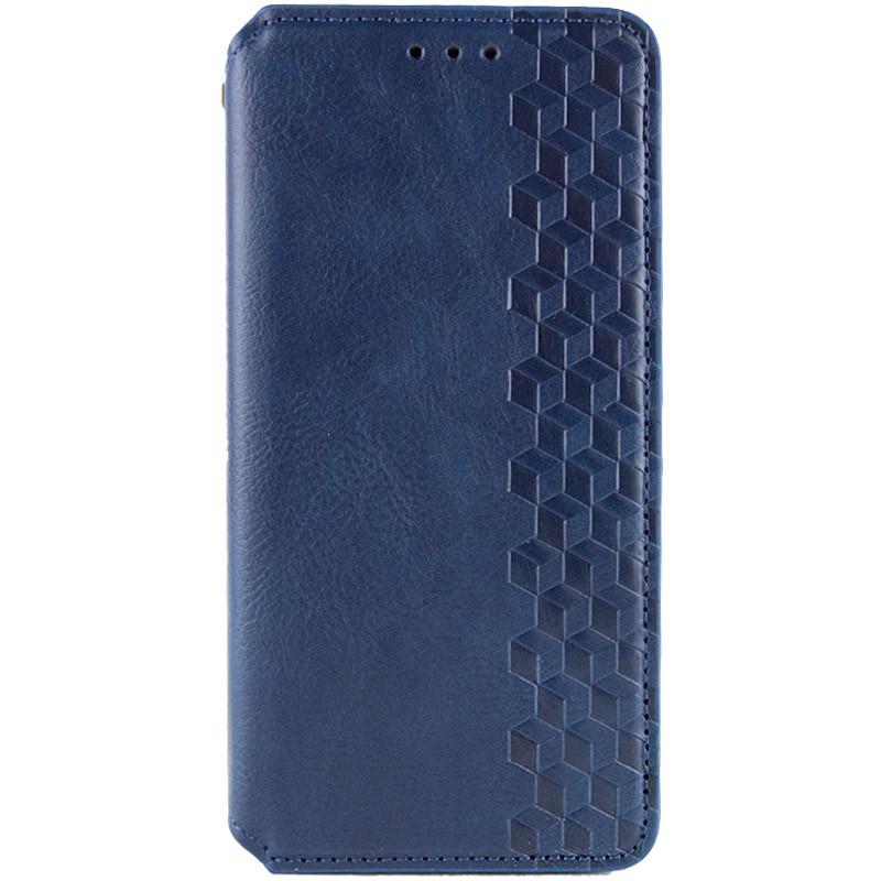 Протиударний шкіряний чохол книжка GETMAN Cubic (PU) для Xiaomi Redmi 14C / Poco C75 Синій