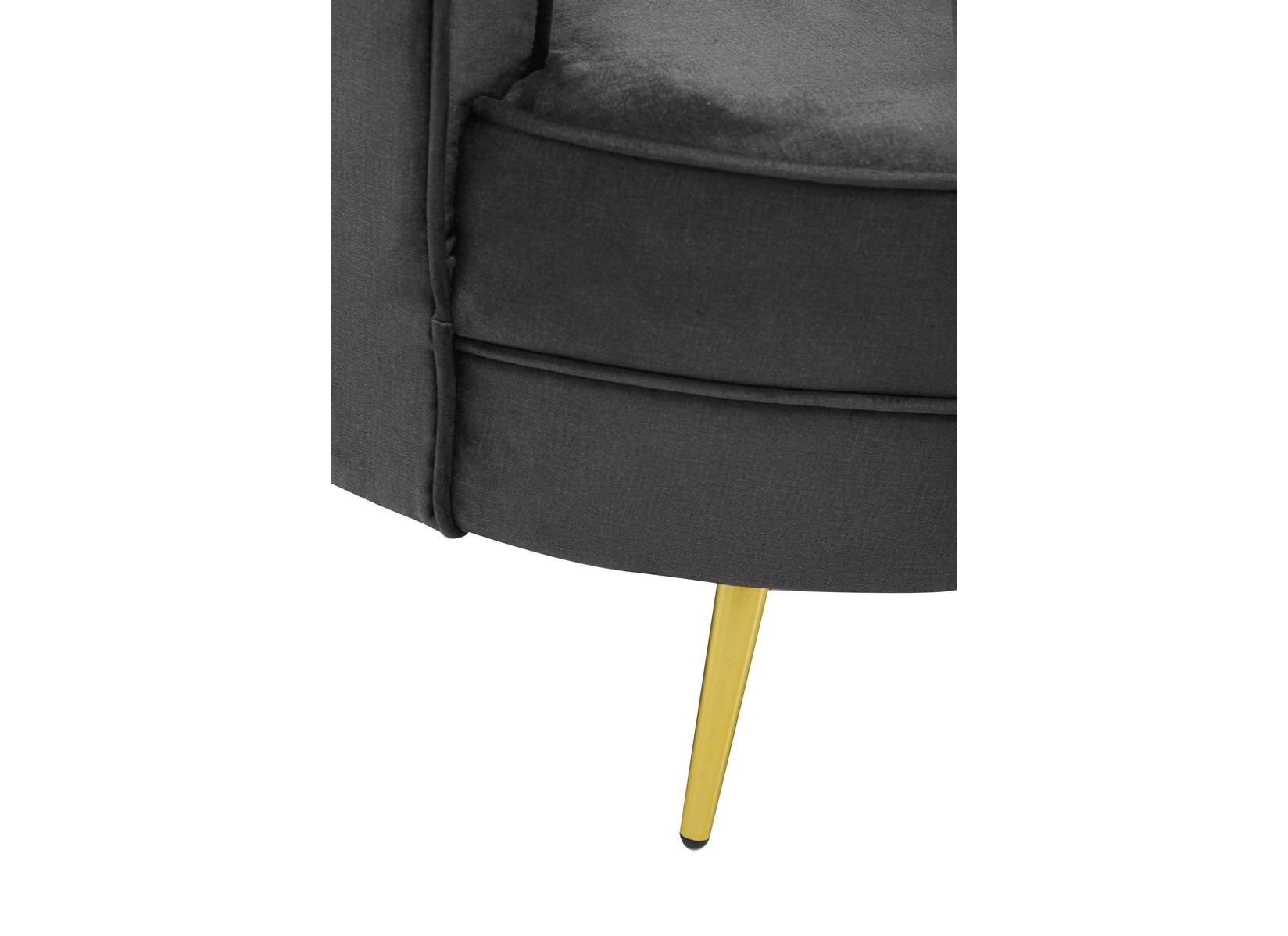 Диван-софа Vetro Mebel Моніка латунь/дерево/тканина велюр 1850х870х840 мм Золотий/Сірий - фото 9 Диван-софа Vetro Mebel Моніка латунь/дерево/тканина велюр 1850х870х840 мм Золотий/Сірий - фото 9