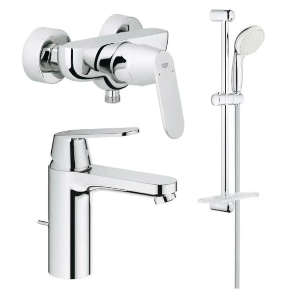 Набор смесителей Grohe Eurosmart Cosmopolitan S-size с душевым гарнитуром Tempesta (GROHE/126114М)
