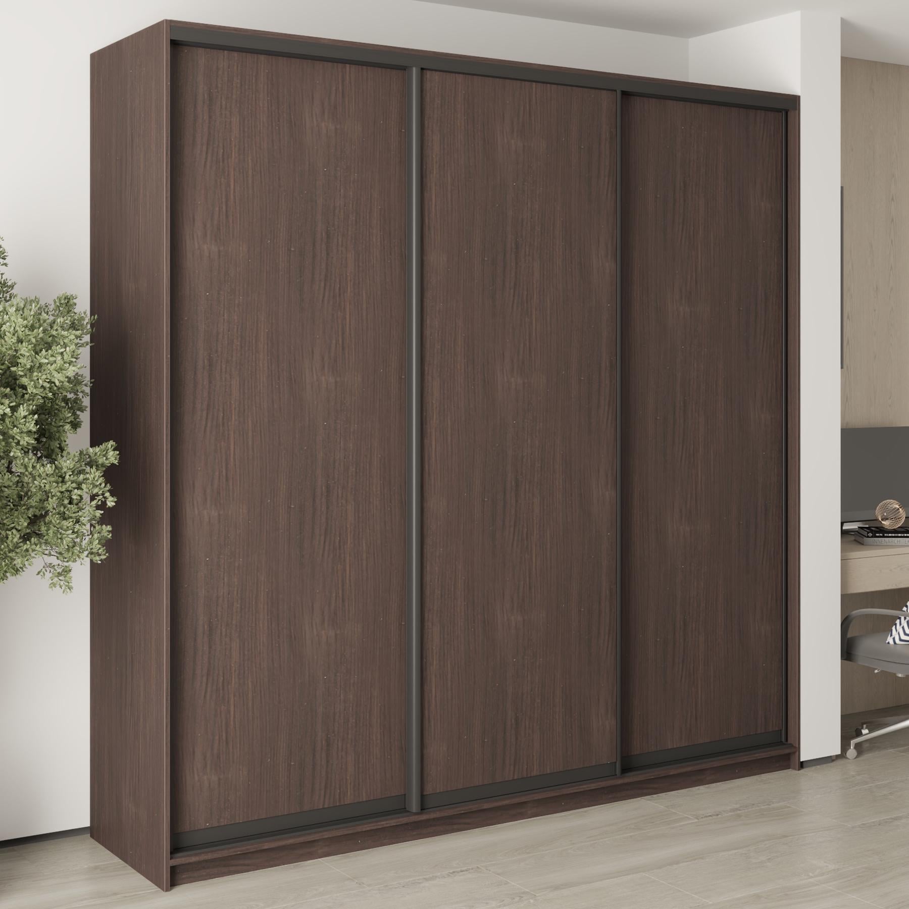 Шкаф-купе трехдверный MebelStar Комбо BG 3 ДСП 240x45x240 см Дуб ристрето (MBS-9534)