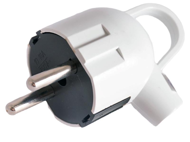 Вилка с заземлением Lemanso LMA030 16 A с ушком (4754)