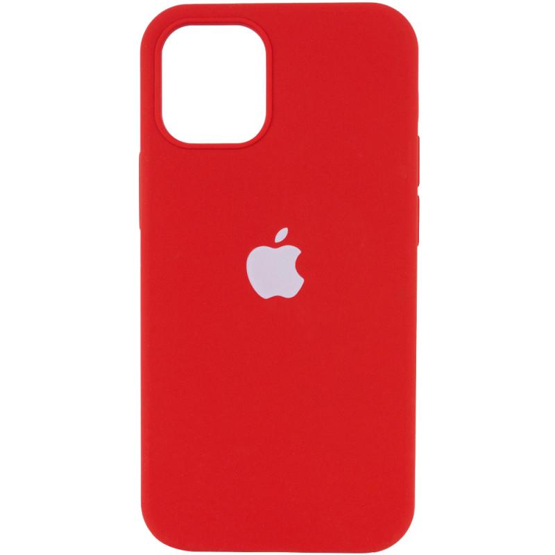 Протиударний Чохол Silicone Case Full Protective (AA) для Apple iPhone 13 Pro Max (6.7") Червоний / Dark Red