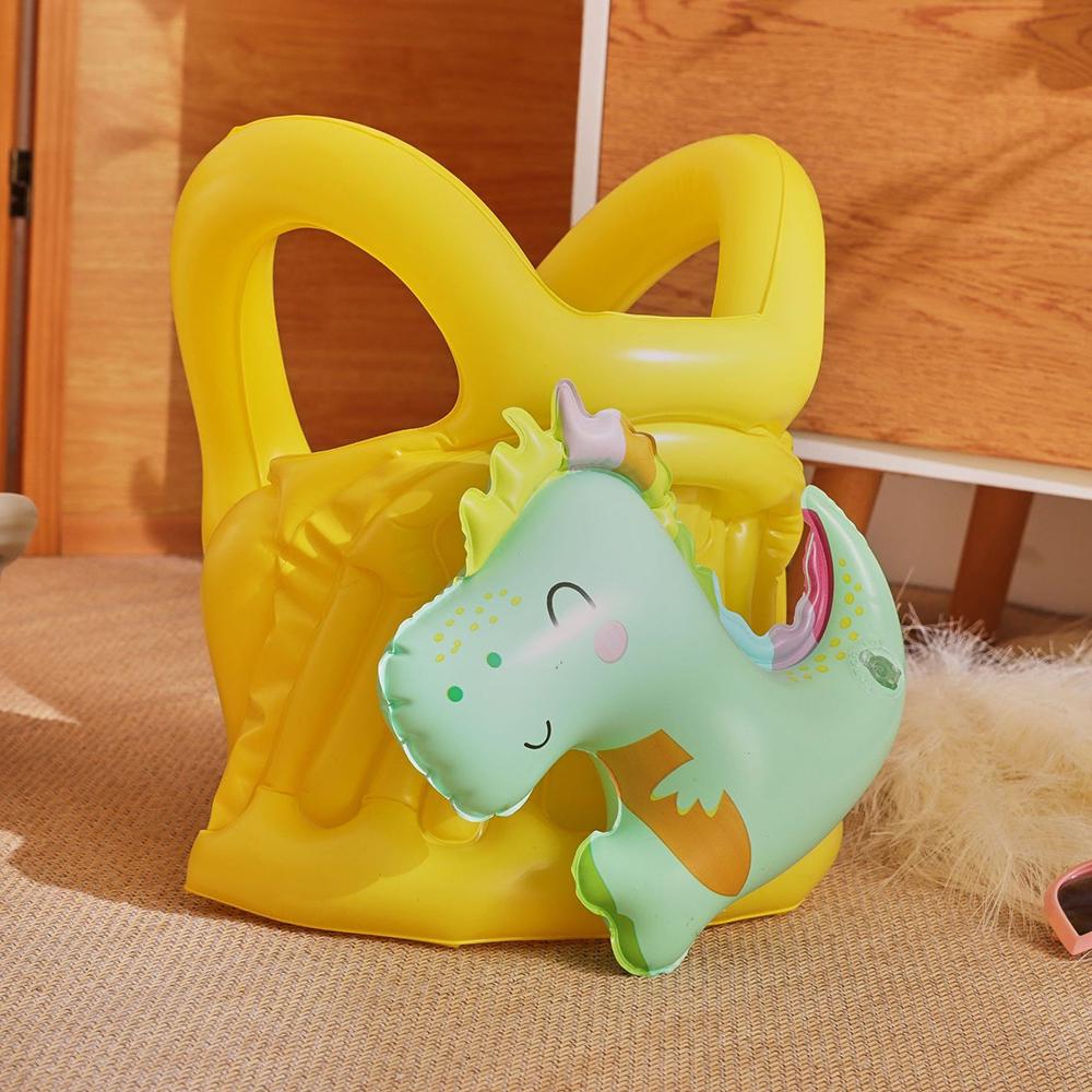 Жилет надувний для плавання для дітей динозавр Жовтий - фото 10