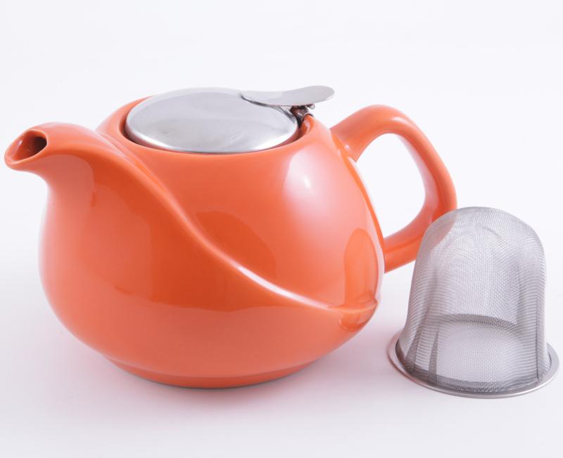 Чайник заварочный Fissman ProfiTea 750 мл с ситечком Оранжевый (FN-TP-9205)
