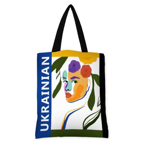 Сумка женская тканевая Presentville Ukrainian (SV 23UKR006 BL)