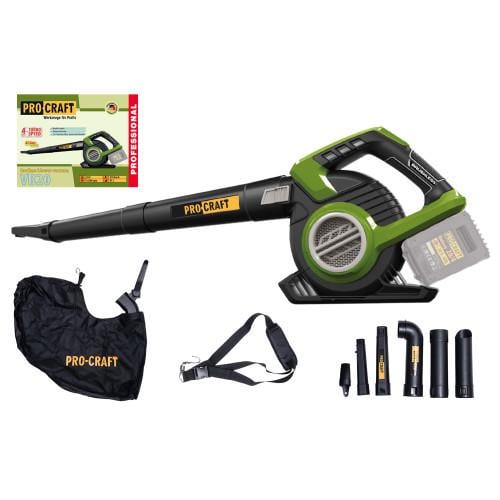 Пылесос-воздуходувка аккумуляторный Procraft VB20 без АКБ и ЗУ (1934352964)
