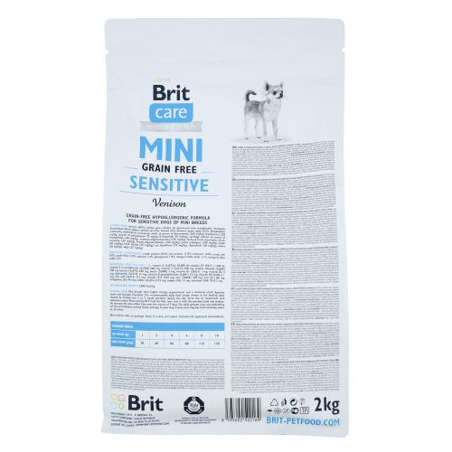 Корм сухой Brit Care GF Mini Sensitive для собак миниатюрных пород с чувствительным пищеварением с олениной 2 кг - фото 2