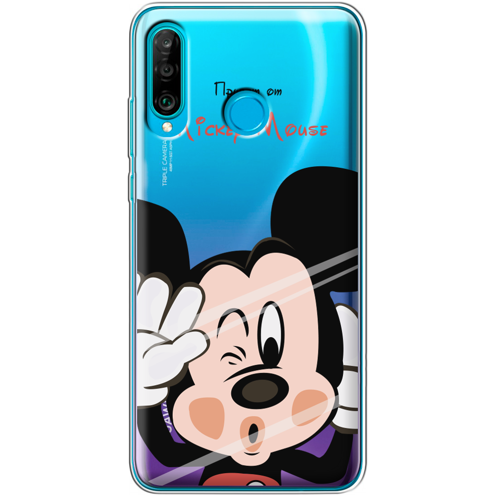 Чехол Boxface Huawei P30 Lite Mister M Прозрачный силикон (36871-cc58-36871)
