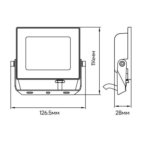 Світлодіодний прожектор Ardero LL-1020ARD 20W 1600Lm 6500K IP65 - фото 3