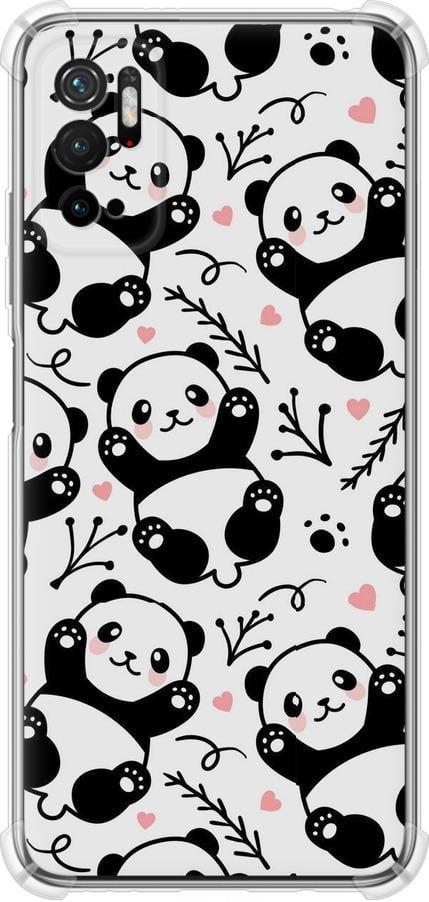 Чехол на Xiaomi Redmi Note 10 5G Панды (4318sp-2556-42517)