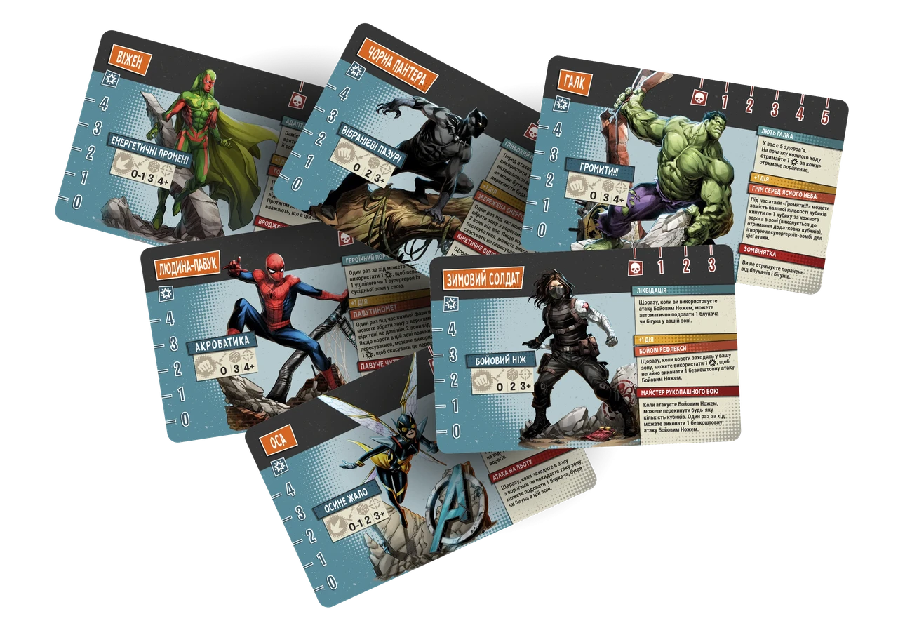 Настільна гра Marvel Zombies Опір Супергероїв (1982875869) - фото 8