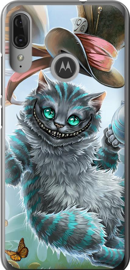 Чехол на Motorola Moto E6 Plus Чеширский кот 2 (3993u-1780-42517)
