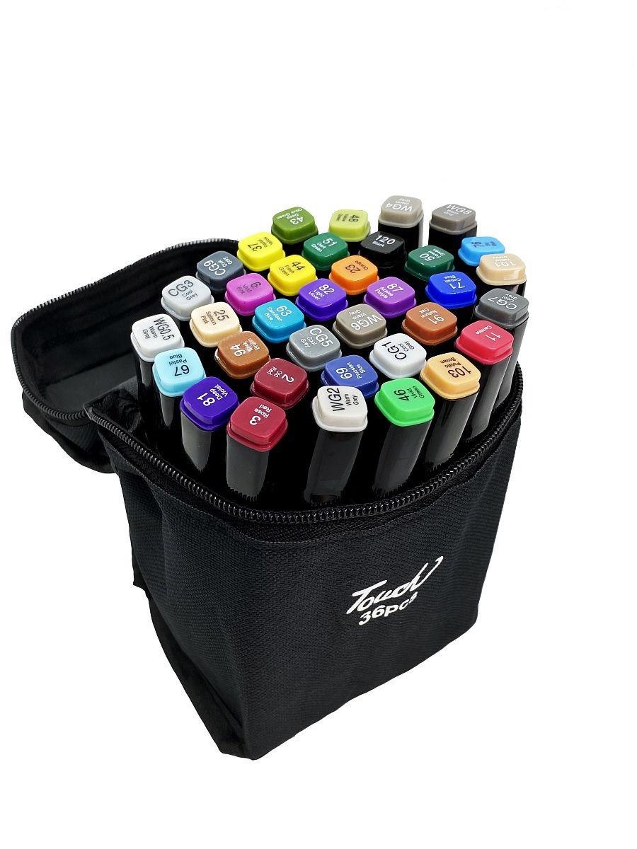 Набор скетч-маркеров для рисования двусторонних 36 шт. (TOUCH36-BL) - фото 3