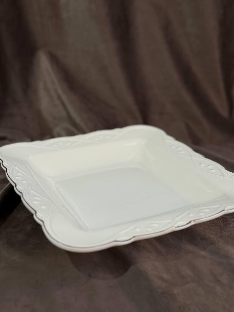 Тарілка супова YIWU HP-20-34 керамічна 22 см Білий (HP-20-34)