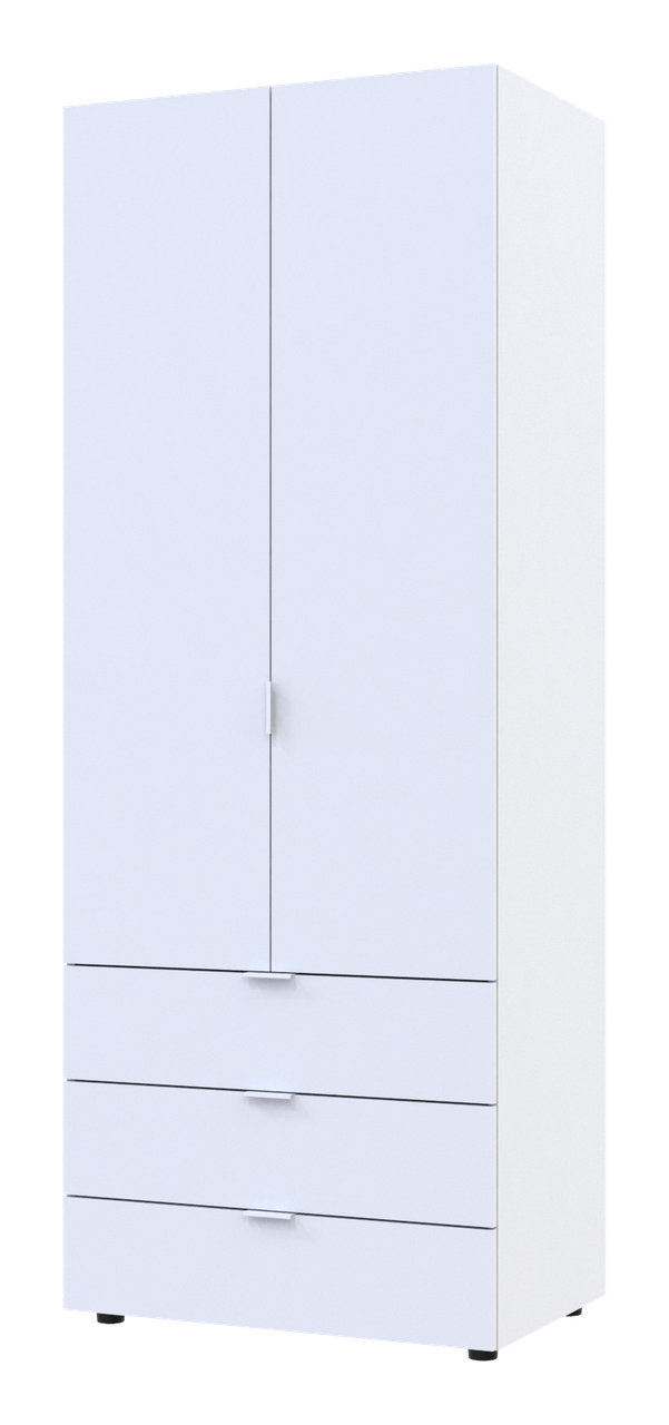 Шкаф распашной для одежды Doros Гелар 2 ДСП 77,5х49,5х203,4 см Белый (80737021)