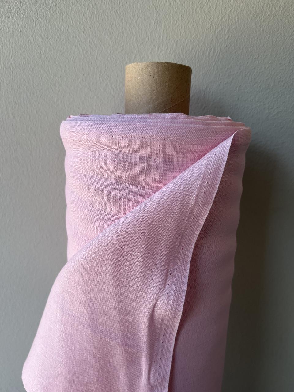 Ткань LINEN PLUS 100% лен 143 см 1402 PINK Нежно-розовый - фото 7 Ткань LINEN PLUS 100% лен 143 см 1402 PINK Нежно-розовый - фото 7