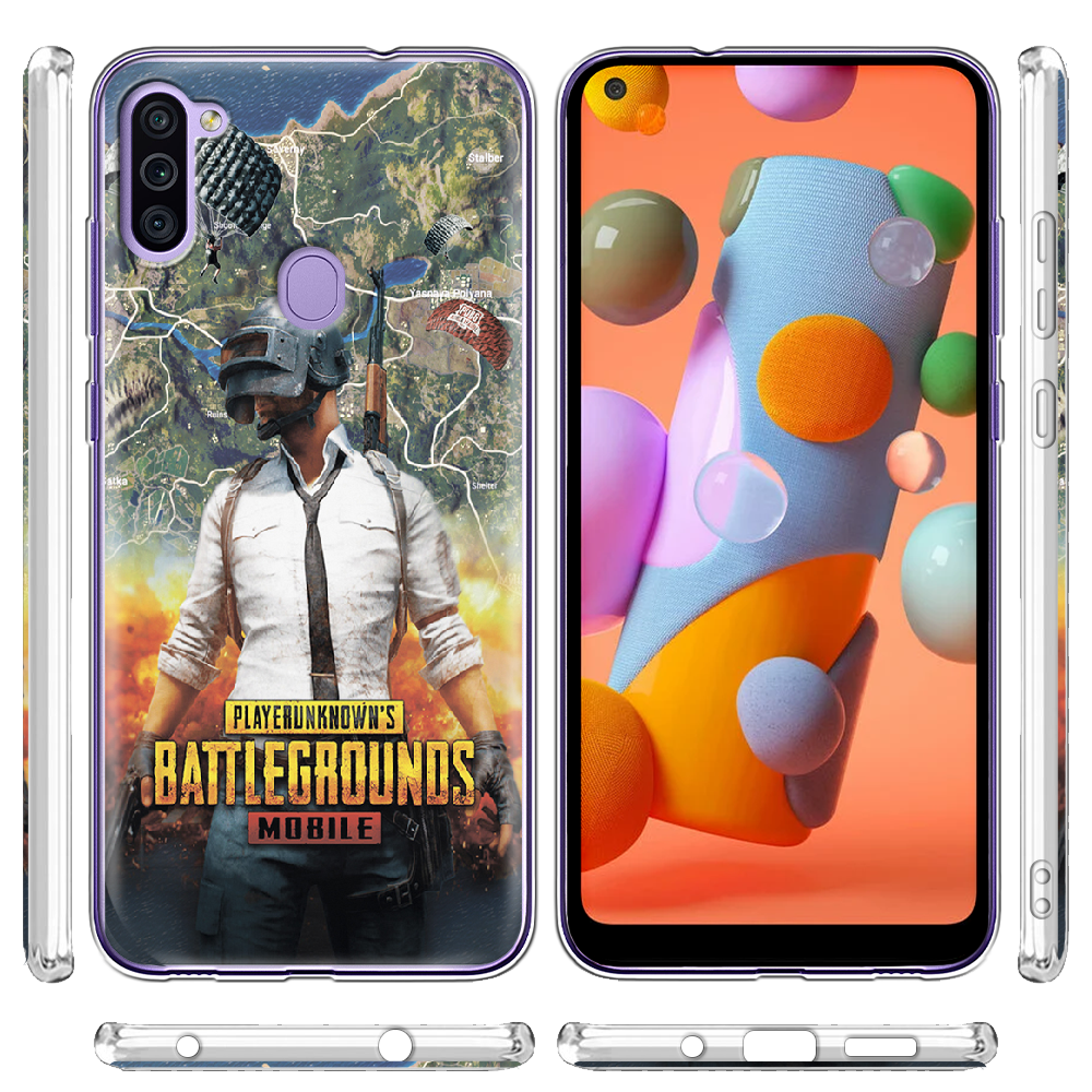 Чехол Boxface Samsung A115 Galaxy A11 PUBG Mobile Прозрачный силикон (39628-up2309-39628) - фото 3