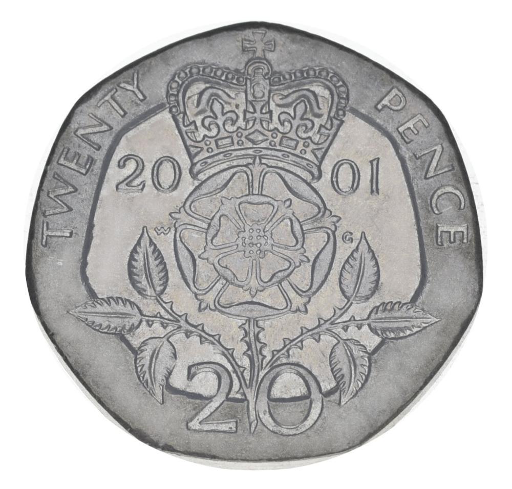 Коллекционная монета Великобритания 20 пенсов 2001 F-VF (М20953)