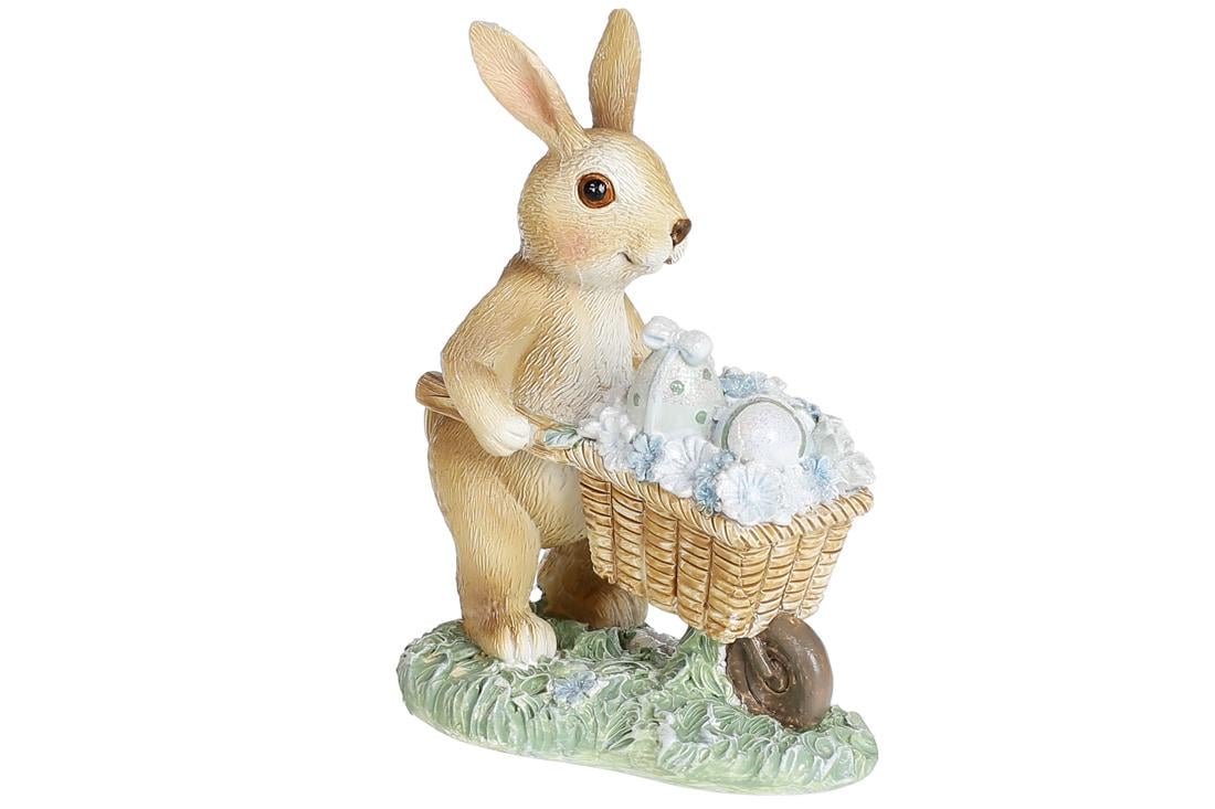 Декоративная статуэтка BonaDi Зайчик с тележкой (707-551)