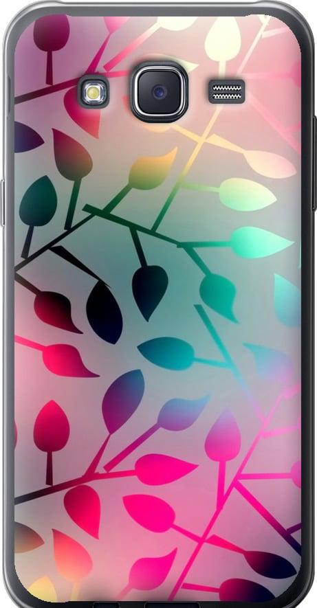 Чехол на Samsung Galaxy J5 (2015) J500H Листья (2235u-100-42517)