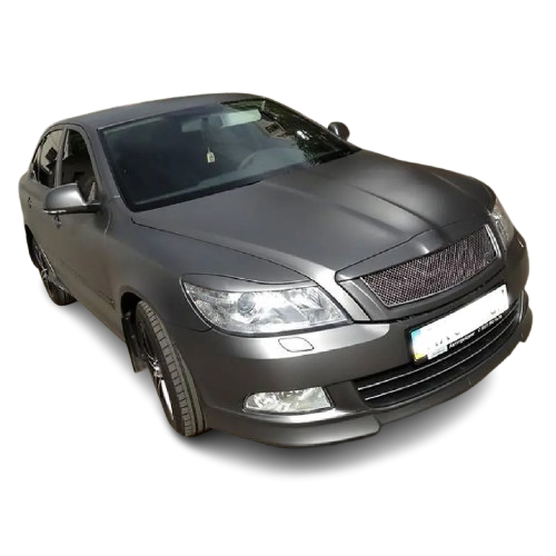 Губа на бампер Skoda Octavia A5 Черный (33856342)