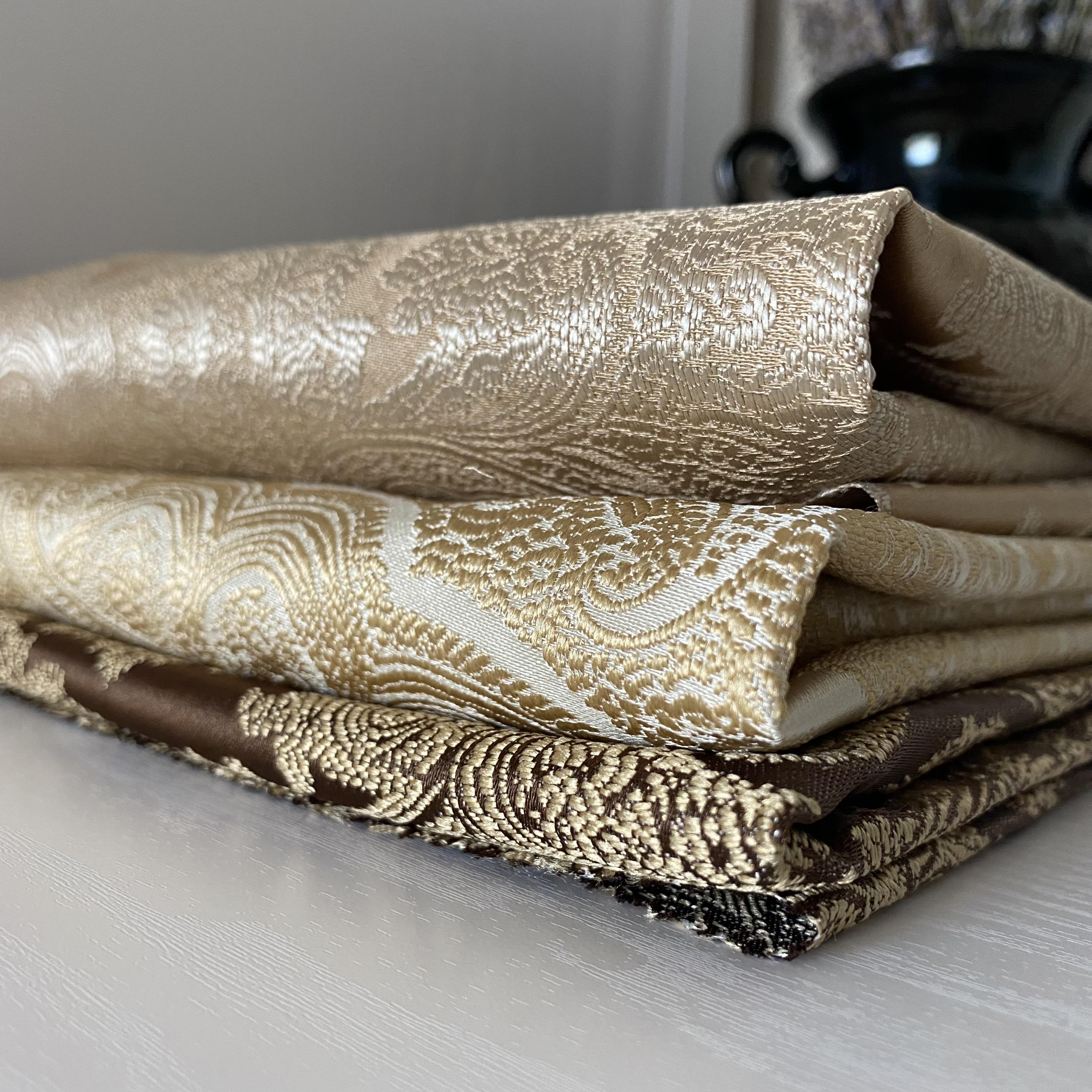 Тканина жакард Mebellini Валенсія 145 см Капучино (MTEP2000-003) - фото 6 Тканина жакард Mebellini Валенсія 145 см Капучино (MTEP2000-003) - фото 6