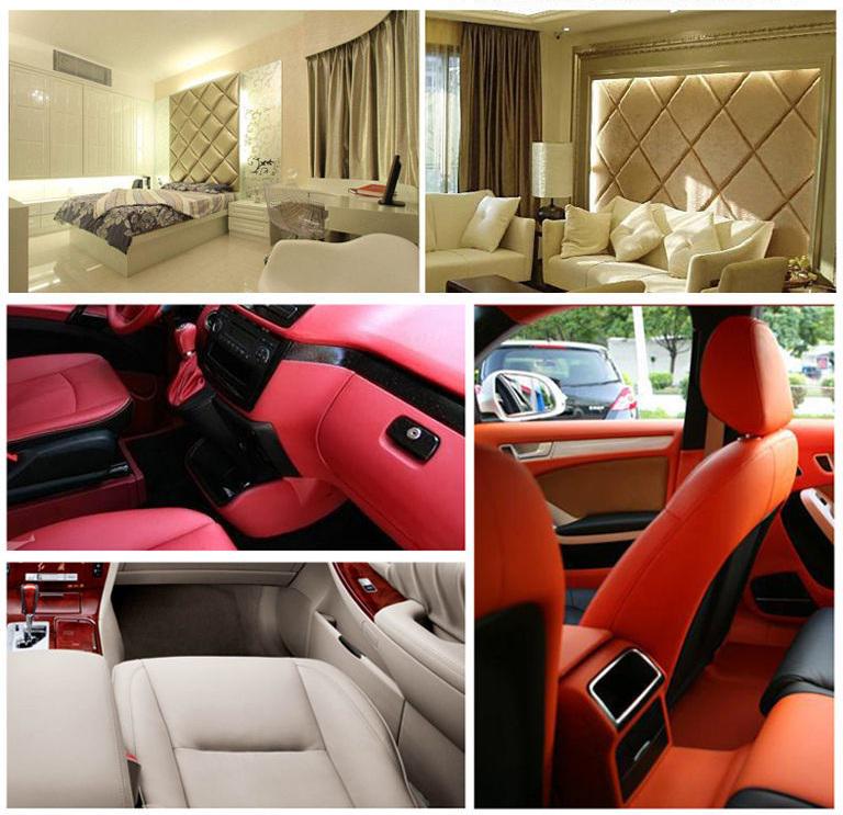 Плівка з матової екошкіри для оздоблення ремонту 100х50 см Чорний (U9426) - фото 7 Плівка з матової екошкіри для оздоблення ремонту 100х50 см Чорний (U9426) - фото 7