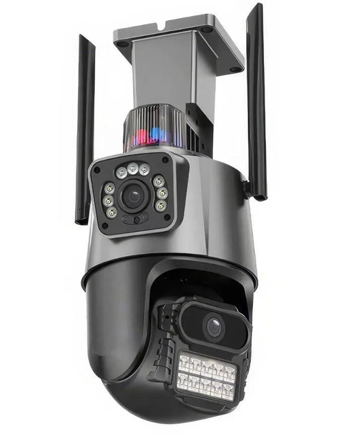 Камера видеонаблюдения P11-QQ6 Wi-Fi с двойными объективами 8 MP Черный (2390000022)