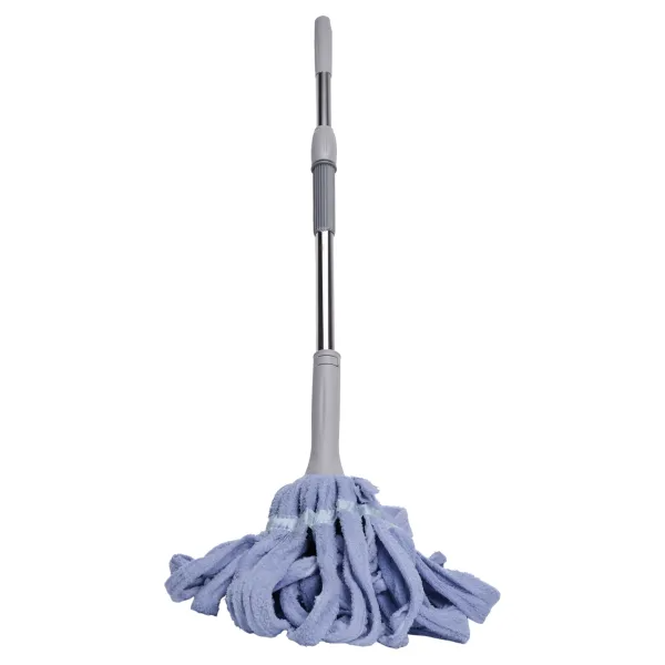 Швабра-моп веревочная для мытья полов 134 см Голубой (HP-35015-13BL)
