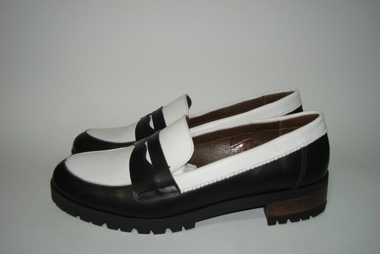 Мокасины женские кожаные Cheis 40 р. 26,5 см Черный (2333723751) - фото 2