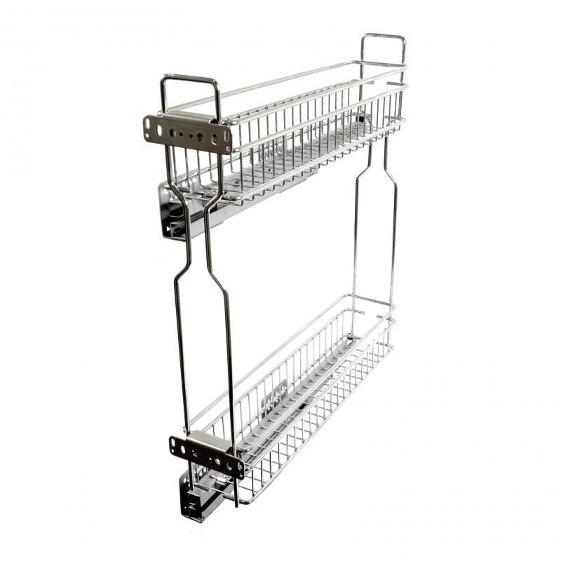 Карго SPARK 3D левое на скрытых направляющих 150 мм Хром (010907)