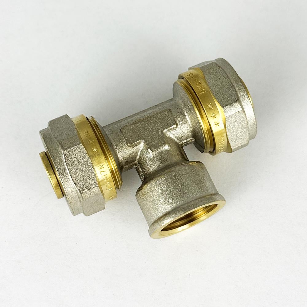 Трійник із внутрішнім різьбленням з проточкою SANTAN 20х1/2"х20 (47839) - фото 2 Трійник із внутрішнім різьбленням з проточкою SANTAN 20х1/2"х20 (47839) - фото 2