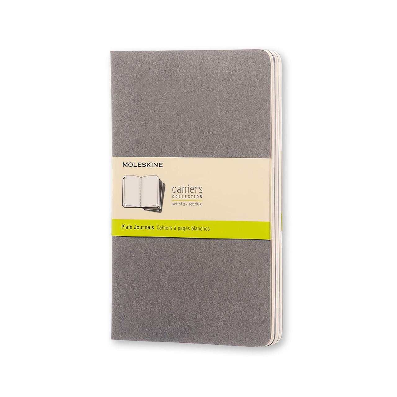 Блокнот Moleskine Cahier теплый серый средний 80 страниц чистые листы 13х21 см (9788866134251)