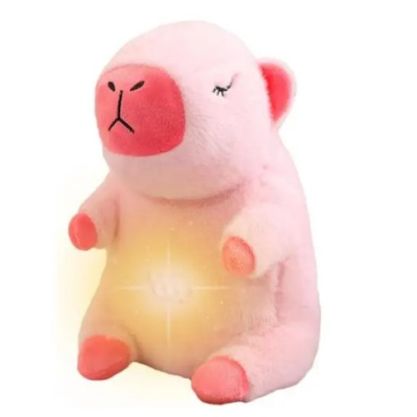 Интерактивная игрушка Snuggle Pulse CapyBuddy Капибара 30х15х10 см 3AA Розовый (30627594)