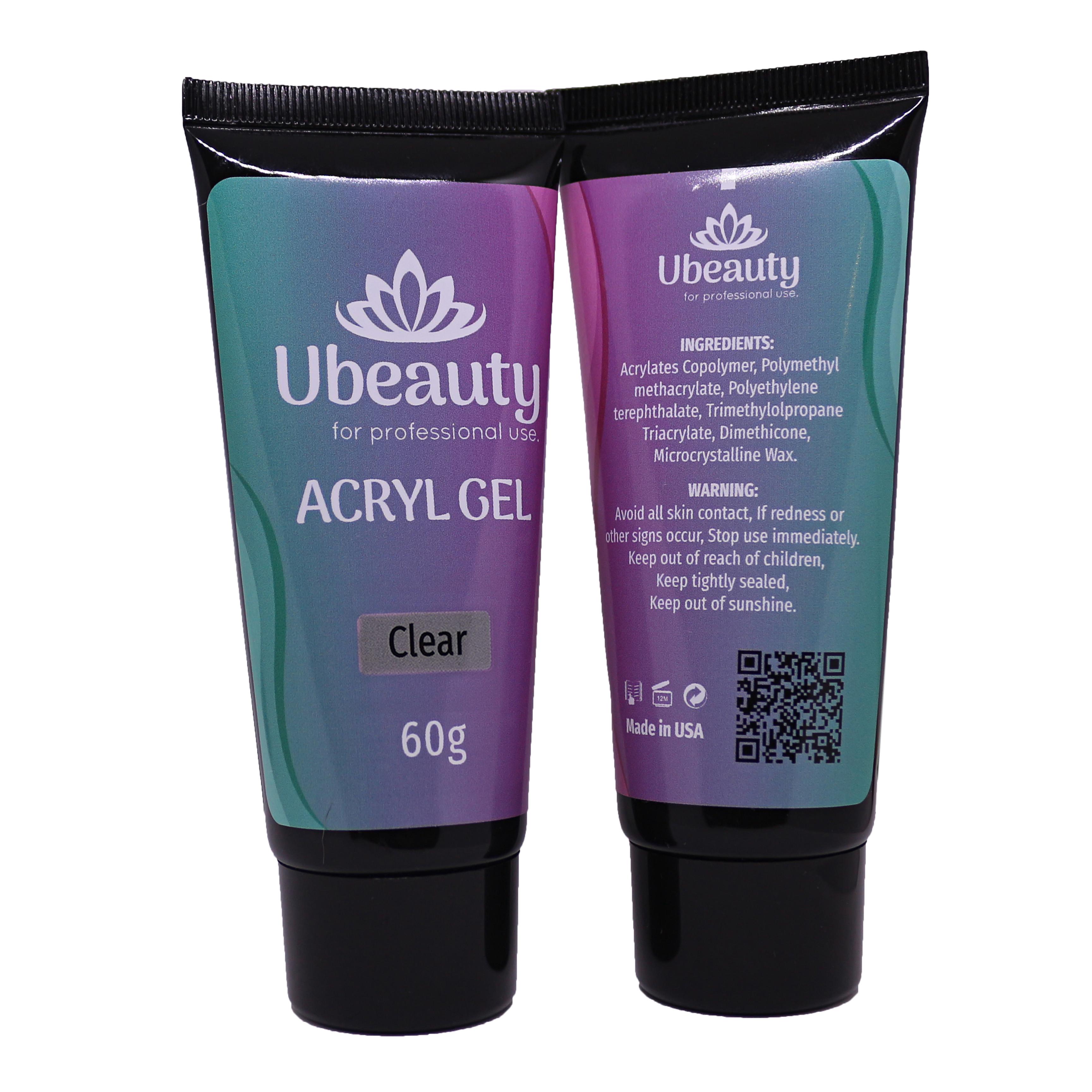 Акрилгель UBEAUTY Clear 60 мл Прозрачный - фото 3 Акрилгель UBEAUTY Clear 60 мл Прозрачный - фото 3