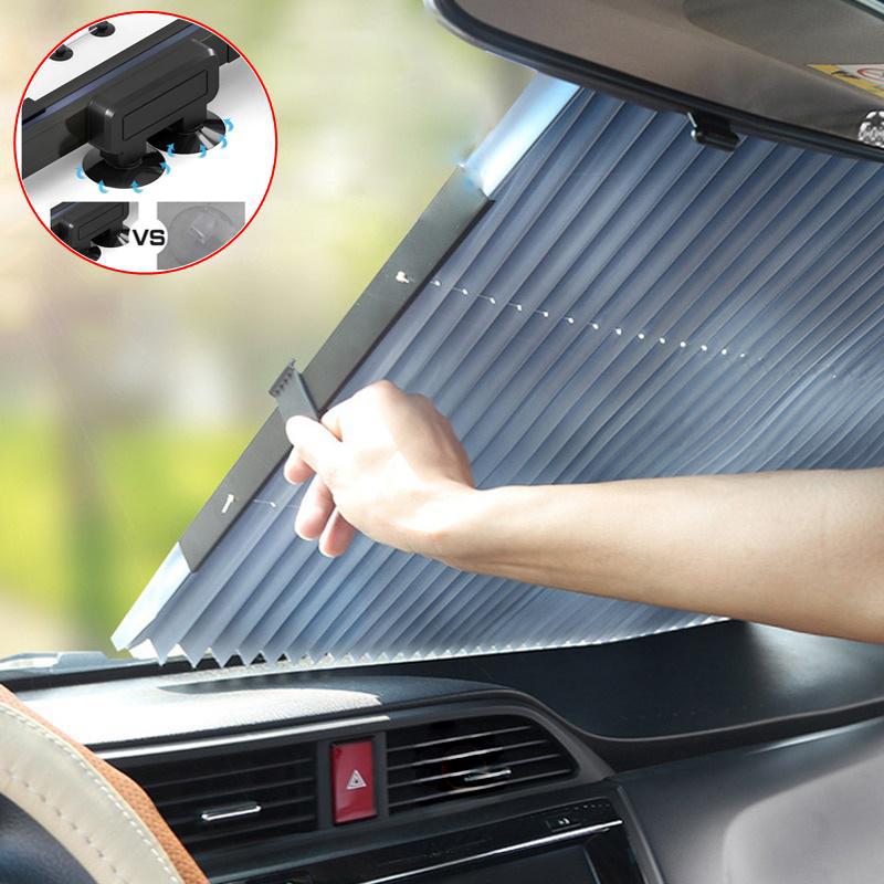 Шторка на присосках для авто Vehicle Shade сонцезахисна 145х65 см Сірий (1008600-Gray) - фото 4