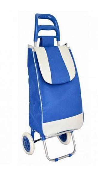 Сумка на колесах хозяйственная складная Blue (1007736-2)