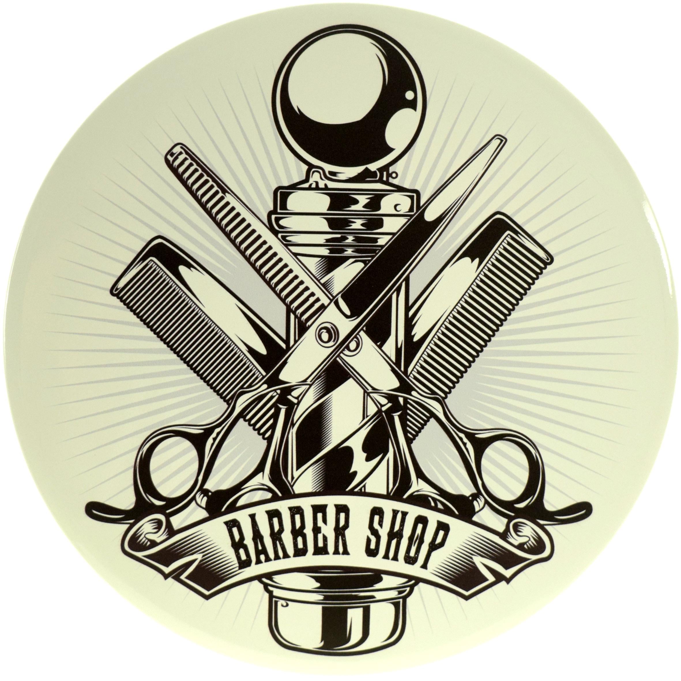 Табличка металева "Barber Shop" 30 см (ms-104165) Табличка металева "Barber Shop" 30 см (ms-104165)