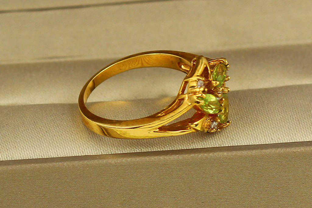 Кольцо Звезда оливин р. 19 Золотистый (28957078) - фото 2 Кольцо Звезда оливин р. 19 Золотистый (28957078) - фото 2