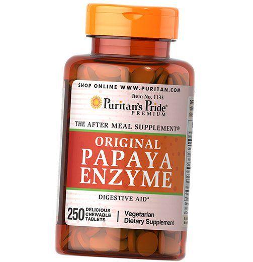 Фермент для пищеварения Puritan's Pride Papaya Enzyme 250 таблеток (69367006)