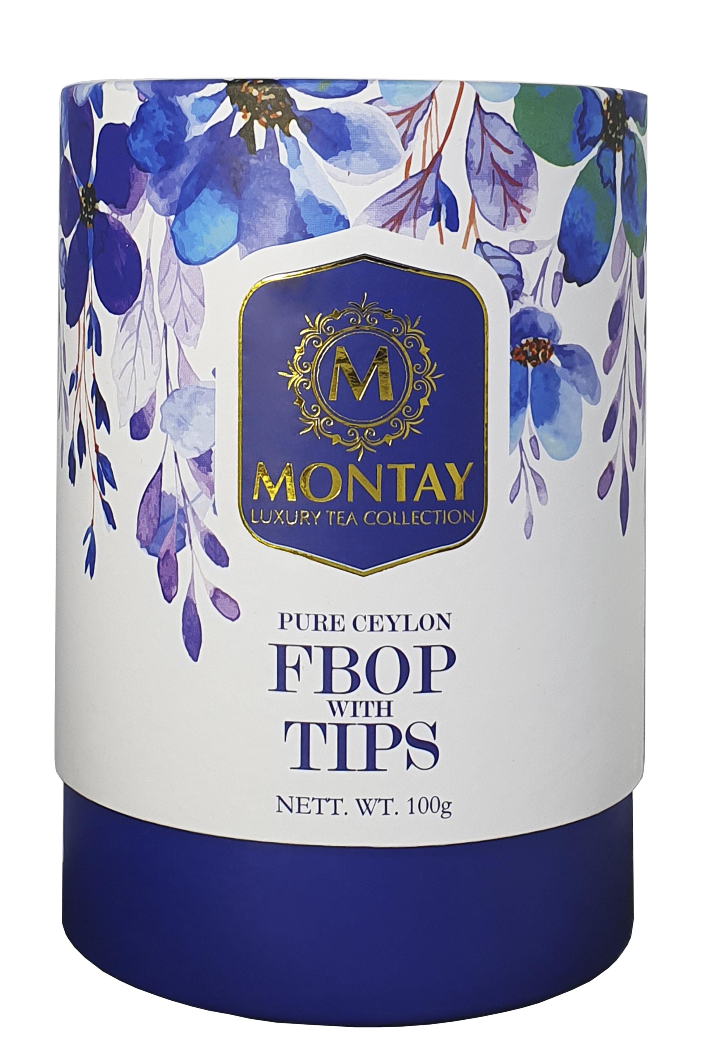 Чай черный Montay FBOP and TIPS тубус 100г (57772)
