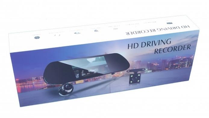 Видеорегистратор зеркало DVR V9TP Full HD 5" 3 камеры - фото 2 Видеорегистратор зеркало DVR V9TP Full HD 5" 3 камеры - фото 2