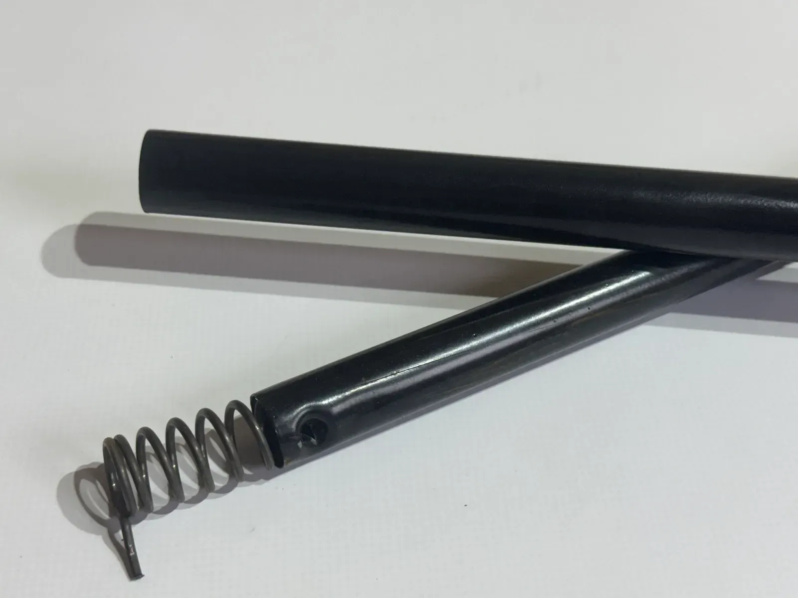 Карниз телескопічний з кільцями для шторки у ванну металевий 120-200 см Чорний (5512/black) - фото 2