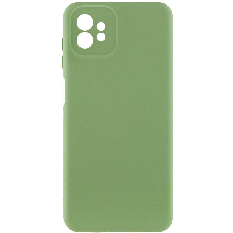 Противоударный чехол Silicone Cover Lakshmi Full Camera (A) для Motorola Moto G32 Зеленый / Pistachio