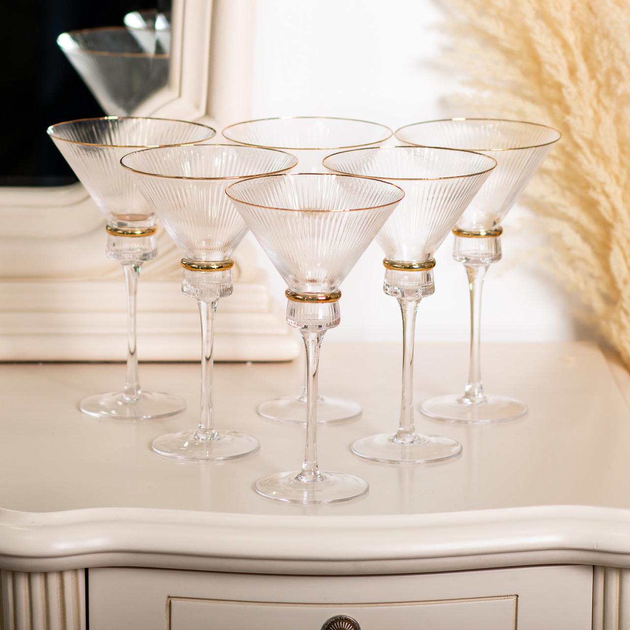 Набор бокалов для мартини высокая ножка HP-16-6 300 мл 6 шт. (A-032886) - фото 3
