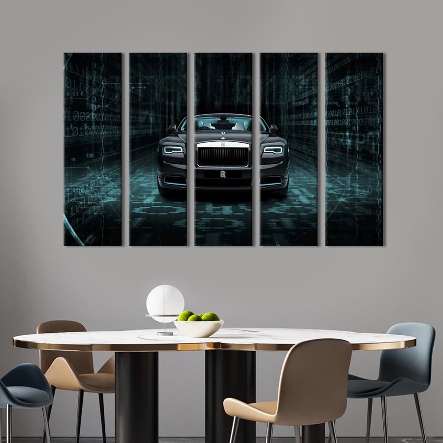 Картина на холсте Эксклюзивный автомобиль Rolls-Royce Wraith 87x50 см (1395-51)