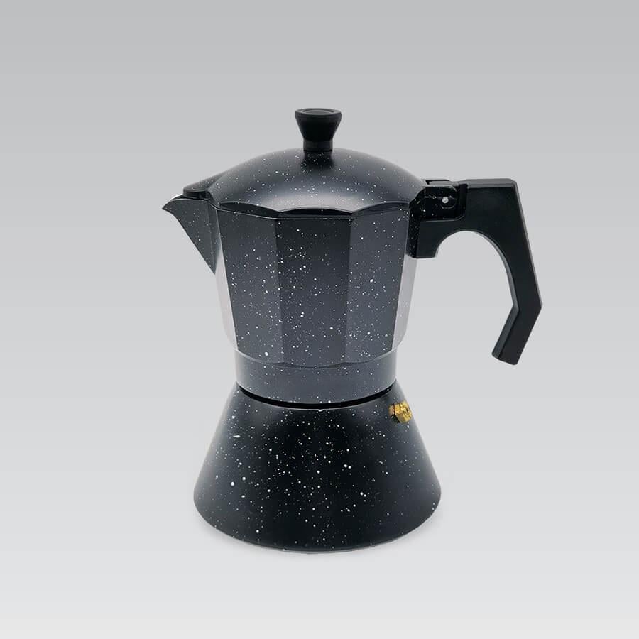 Кофеварка гейзерная Maestro MR-1667-6 Espresso Moka для индукции 300 мл Marbl Черный (0513)