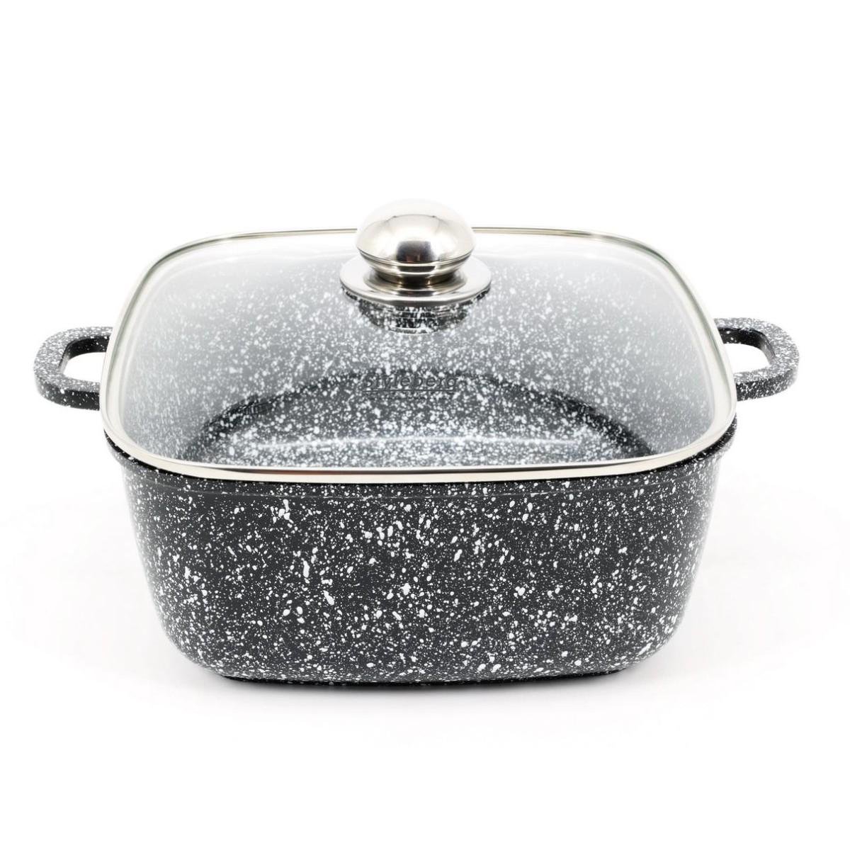 Каструля Styleberg квадратна гранітне покриття 5 л (ST-3027)