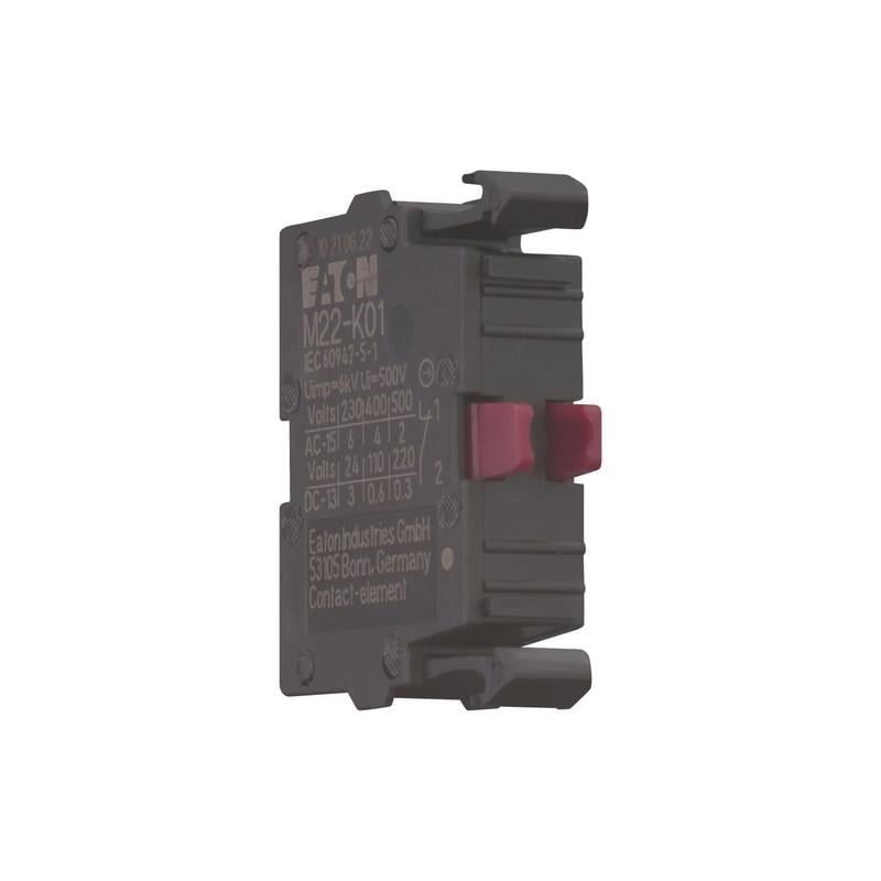 Контактный блок Eaton M22-K01 1NC 6A 230V AC/DC (216378)