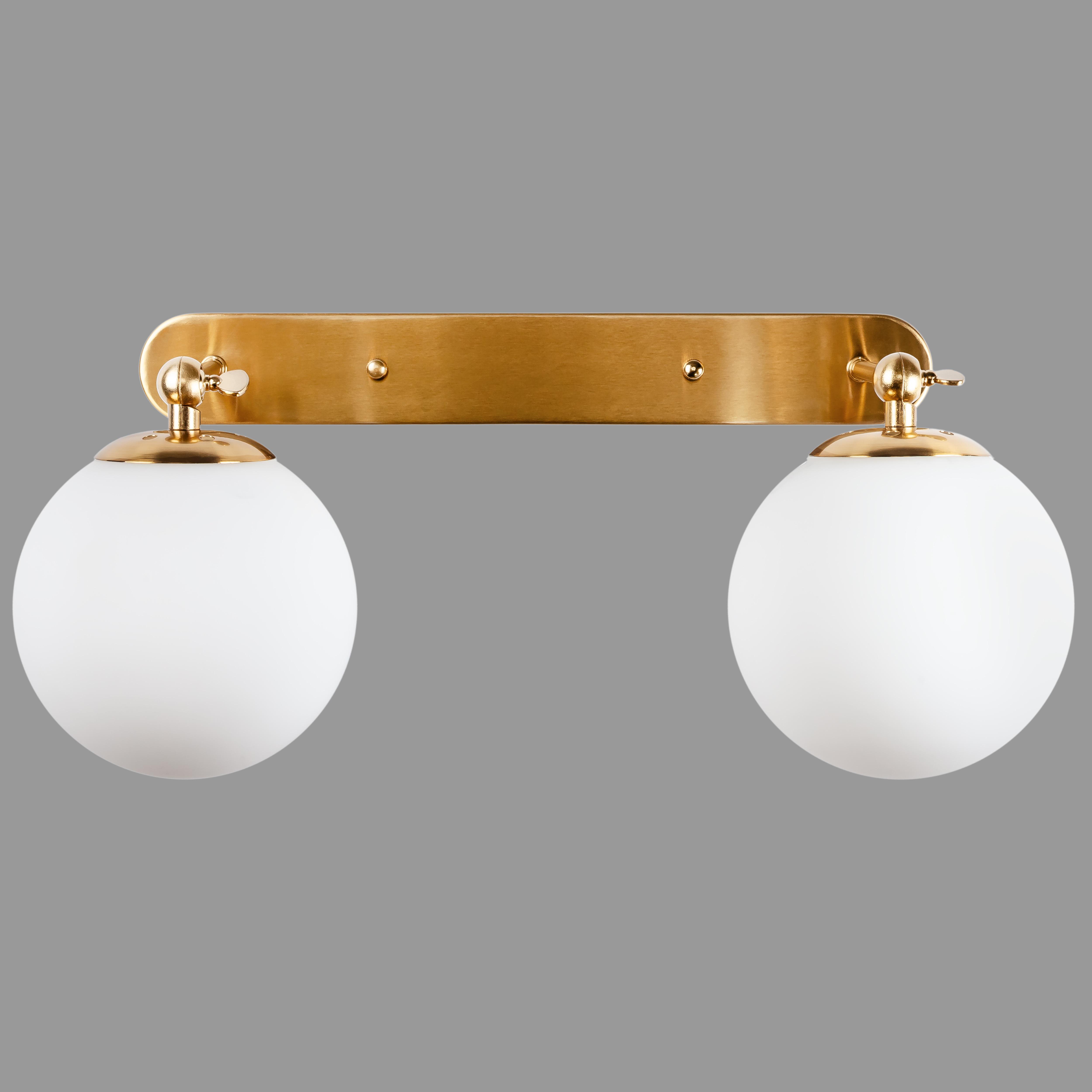 Светильник/бра настенный на 2 лампы Бронзовый (56-WPR150F-2 BRZ+WH)